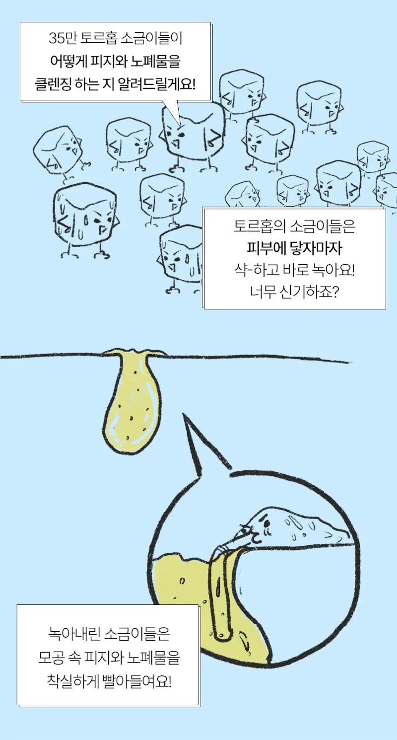 [단독기획/피지/요철] 토르홉 카모스 블랙 소금거품 클렌저 130g(+5g 미니 증정) 상세페이지 34